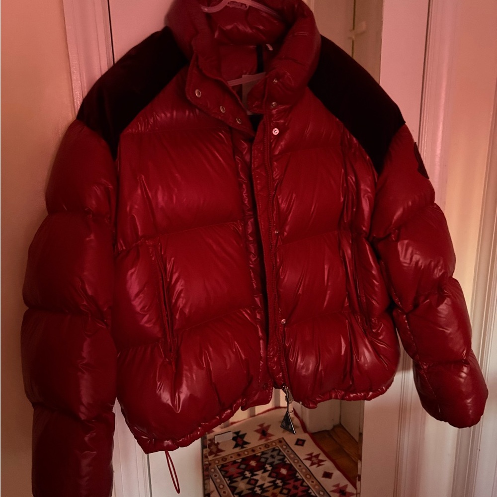 Moncler Bold Red Puffer Jacket